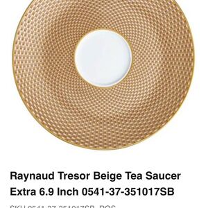 Raynaud Tresor Beige Tea Saucer